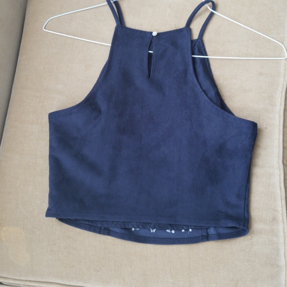 Suede Abercrombie & Fitch crop top - Picture 2 of 5